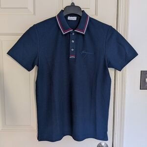 Ferragamo Navy Blue Polo Shirt